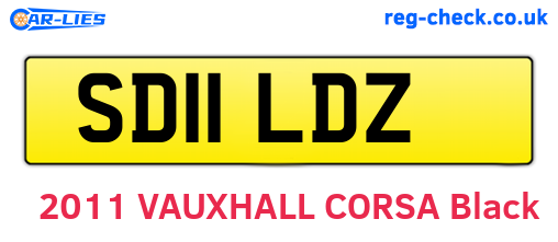 SD11LDZ are the vehicle registration plates.