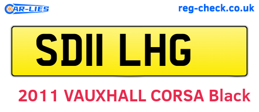 SD11LHG are the vehicle registration plates.