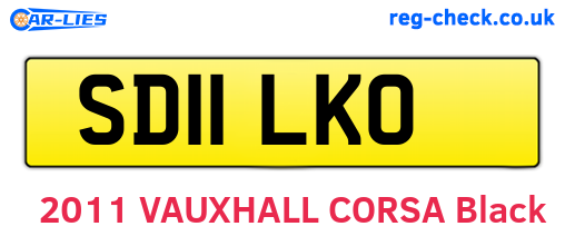 SD11LKO are the vehicle registration plates.