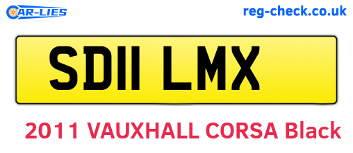 SD11LMX are the vehicle registration plates.