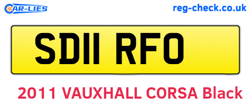 SD11RFO are the vehicle registration plates.