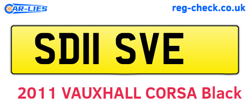 SD11SVE are the vehicle registration plates.