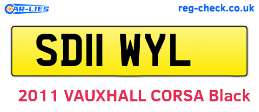 SD11WYL are the vehicle registration plates.