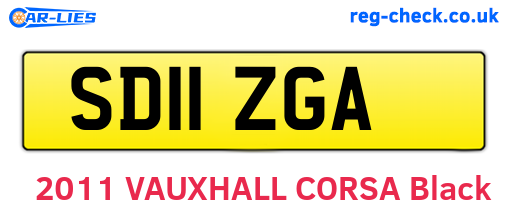 SD11ZGA are the vehicle registration plates.