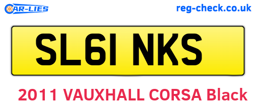 SL61NKS are the vehicle registration plates.