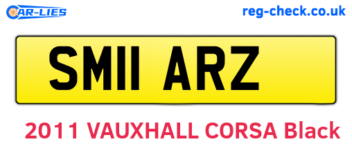 SM11ARZ are the vehicle registration plates.