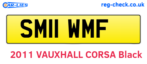 SM11WMF are the vehicle registration plates.