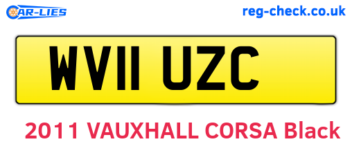 WV11UZC are the vehicle registration plates.