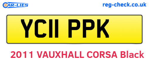 YC11PPK are the vehicle registration plates.