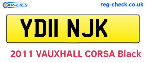 YD11NJK are the vehicle registration plates.