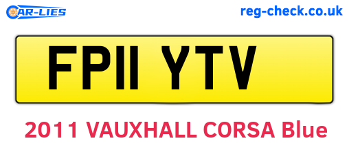 FP11YTV are the vehicle registration plates.