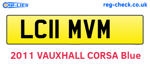 LC11MVM are the vehicle registration plates.