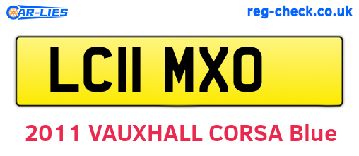 LC11MXO are the vehicle registration plates.