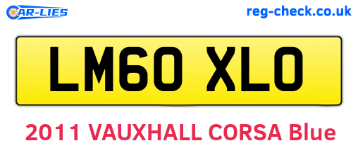 LM60XLO are the vehicle registration plates.