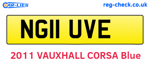 NG11UVE are the vehicle registration plates.