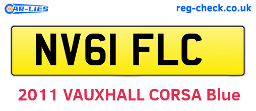 NV61FLC are the vehicle registration plates.