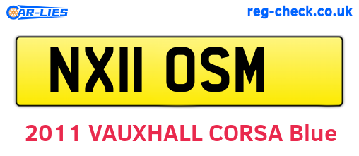 NX11OSM are the vehicle registration plates.