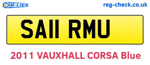 SA11RMU are the vehicle registration plates.