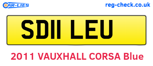 SD11LEU are the vehicle registration plates.
