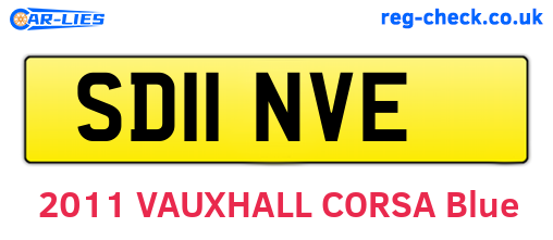 SD11NVE are the vehicle registration plates.