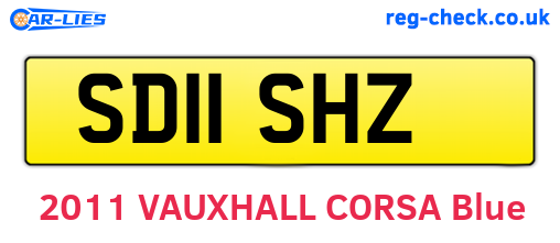 SD11SHZ are the vehicle registration plates.