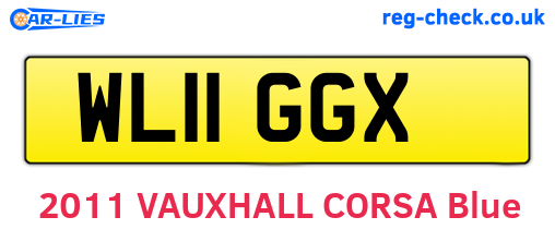 WL11GGX are the vehicle registration plates.