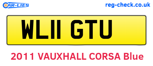 WL11GTU are the vehicle registration plates.