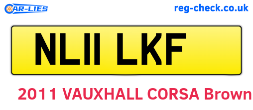 NL11LKF are the vehicle registration plates.