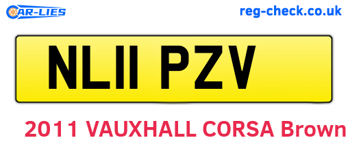 NL11PZV are the vehicle registration plates.