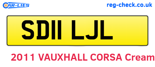 SD11LJL are the vehicle registration plates.