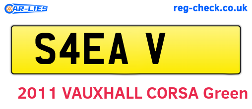S4EAV are the vehicle registration plates.