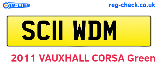 SC11WDM are the vehicle registration plates.