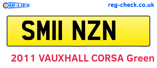 SM11NZN are the vehicle registration plates.