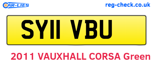 SY11VBU are the vehicle registration plates.