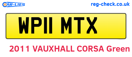 WP11MTX are the vehicle registration plates.