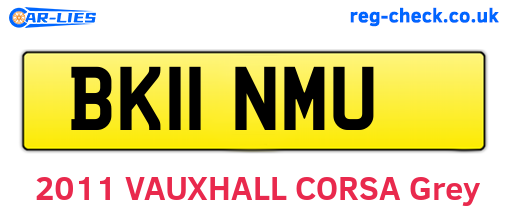 BK11NMU are the vehicle registration plates.
