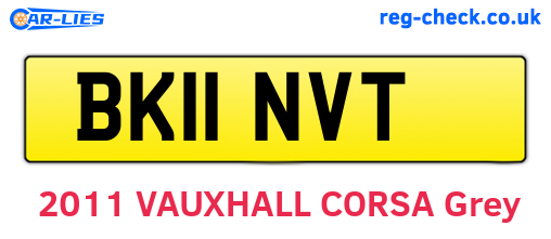 BK11NVT are the vehicle registration plates.