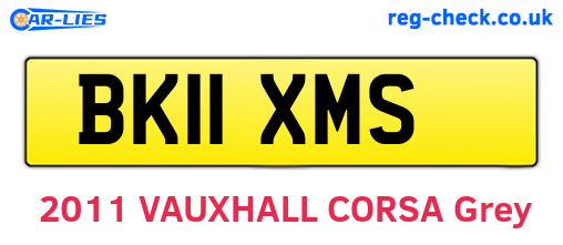 BK11XMS are the vehicle registration plates.