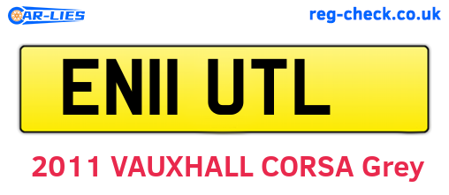 EN11UTL are the vehicle registration plates.