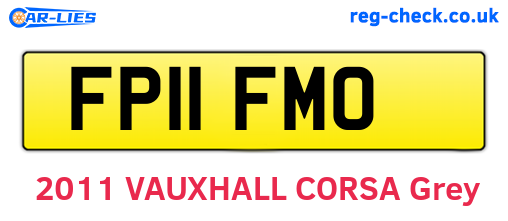 FP11FMO are the vehicle registration plates.