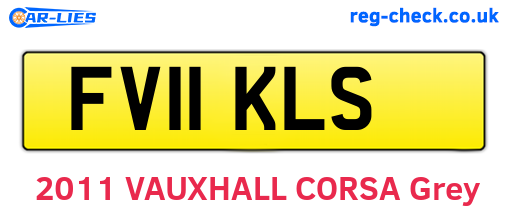 FV11KLS are the vehicle registration plates.