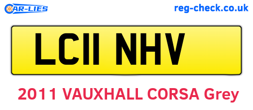 LC11NHV are the vehicle registration plates.