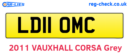 LD11OMC are the vehicle registration plates.