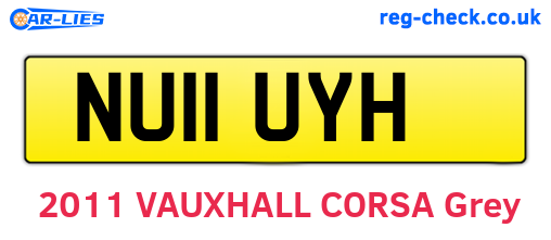 NU11UYH are the vehicle registration plates.