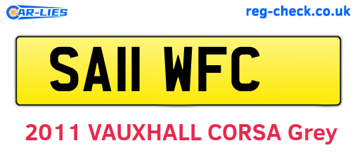 SA11WFC are the vehicle registration plates.