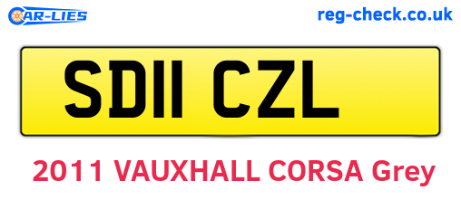 SD11CZL are the vehicle registration plates.