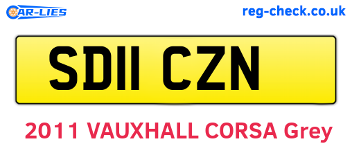 SD11CZN are the vehicle registration plates.