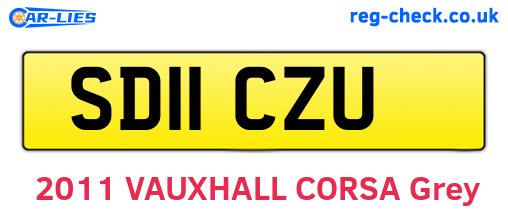 SD11CZU are the vehicle registration plates.