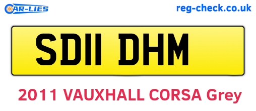 SD11DHM are the vehicle registration plates.