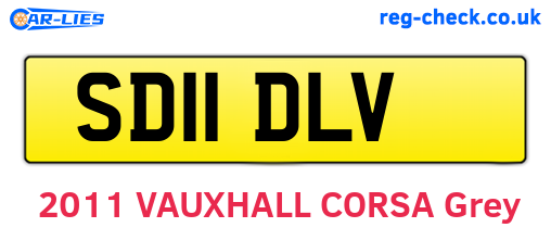 SD11DLV are the vehicle registration plates.